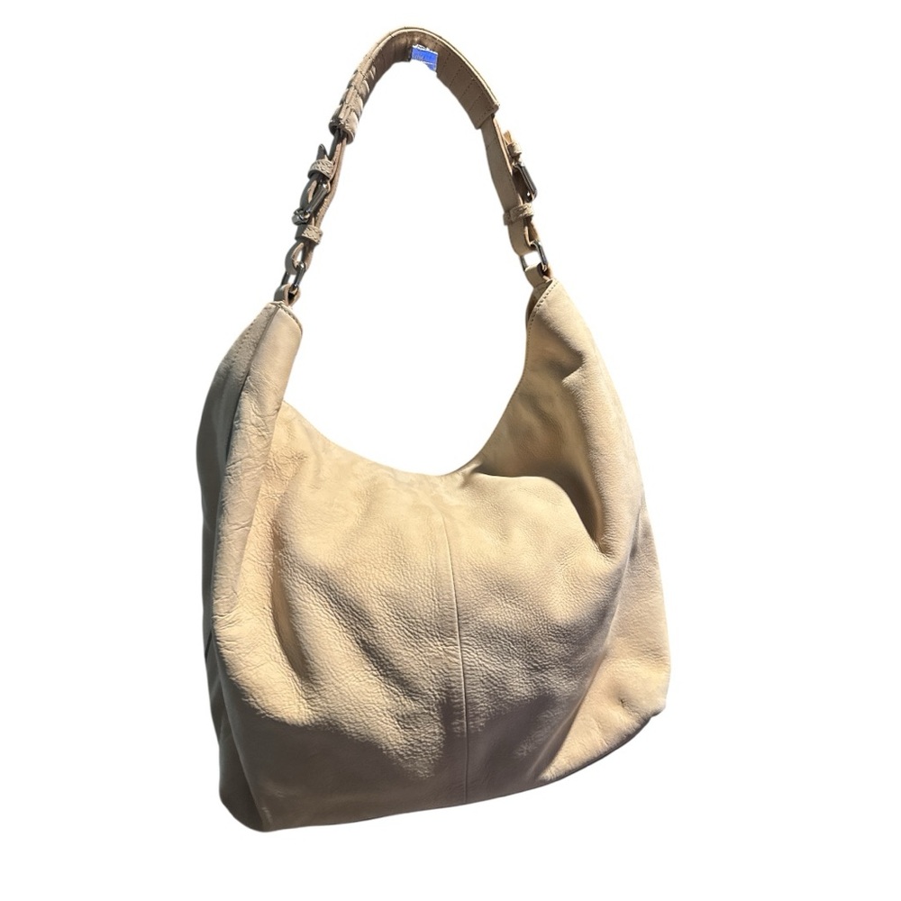 H&M NubuckLeather‎ Hobo Bag with Crossbody Strap Large